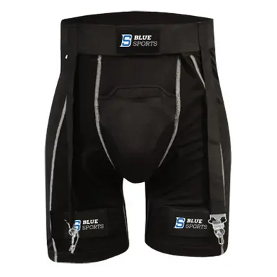 Shorts with jockstrap and suspenders Blue Sports Compression SR