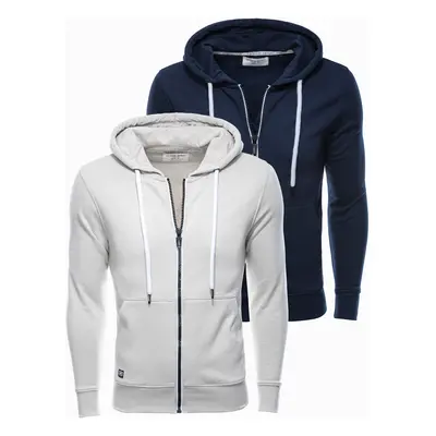 Ombre Clothing Men's zip-up sweatshirt - mix