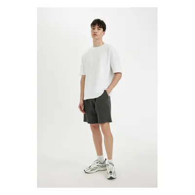 DEFACTO Relax Fit Honeycomb Textured Shorts