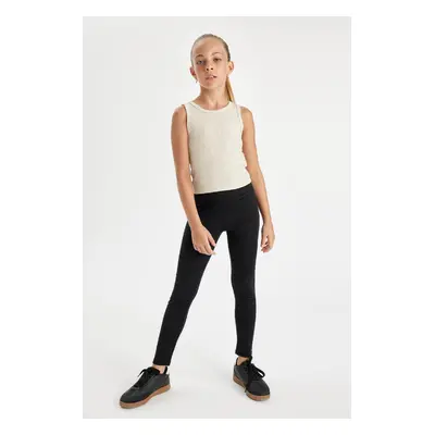 DEFACTO Girls Standard Size Black Leggings