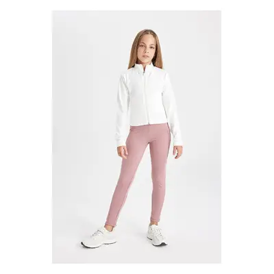 DEFACTO Girls Basic Plain Standard Length Pocket Leggings