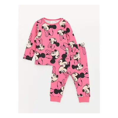 LC Waikiki Crew Neck Long Sleeve Baby Girl Pajamas Set