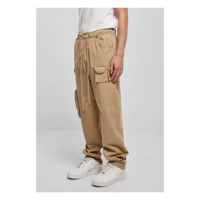 Asymmetrical union trousers beige