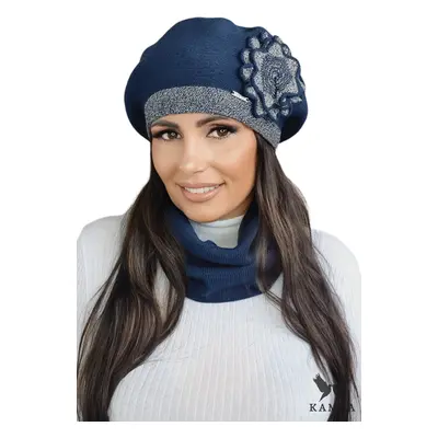 Női baret sapka Kamea Kamea_Beret_K.22.011.12_Navy_Blue