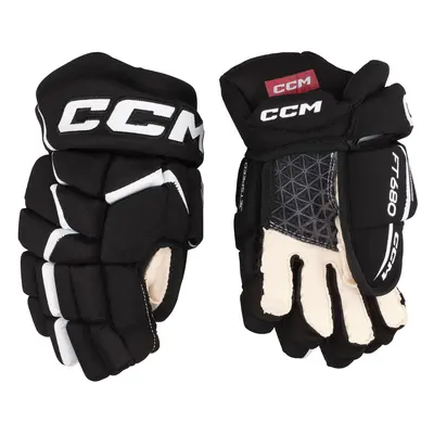 Ice Hockey Gloves CCM JetSpeed FT680 Black/White Junior Inch