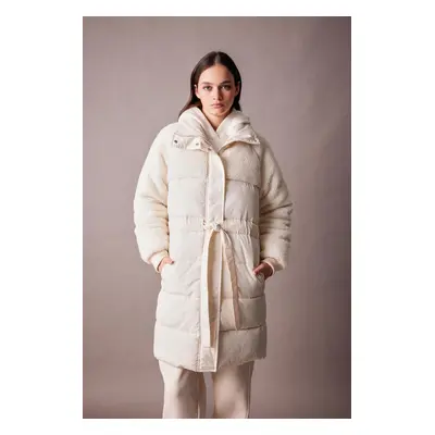 DEFACTO Waterproof Plush Detailed Coat Parka