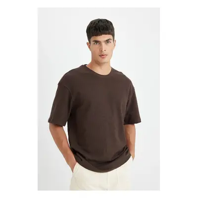 DEFACTO Relax Fit Crew Neck Cotton Short Sleeve T-Shirt