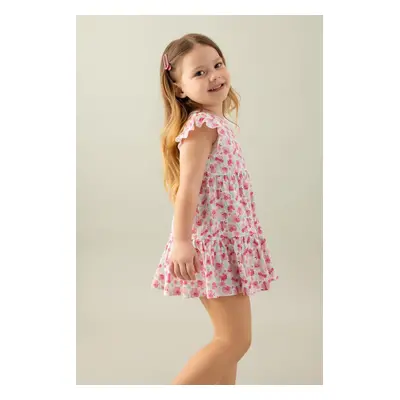 DEFACTO Baby Girl Floral Short Sleeve Dress