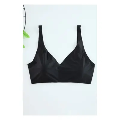 Trendyol Curve Black Sports Micro Adhesive Plus Size Bra