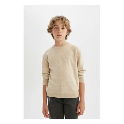 DEFACTO Boy's Crew Neck Knitwear Sweater