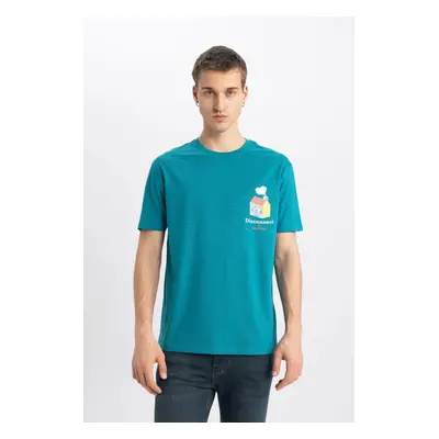 DEFACTO Regular Fit Crew Neck Printed Short Sleeve T-Shirt