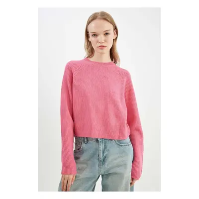 DEFACTO Cool Regular Fit Crew Neck Basic Plain Knitwear Sweater