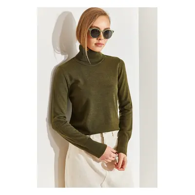 Bianco Lucci Women's Turtleneck Knitwear Sweater