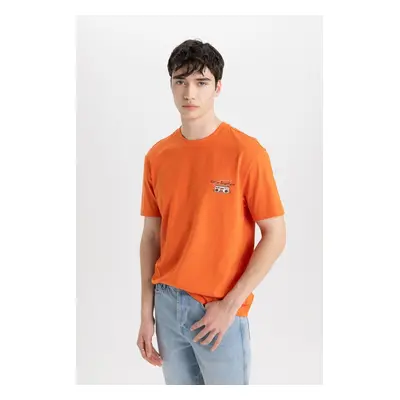 DEFACTO Regular Fit Crew Neck Printed Short Sleeve T-Shirt