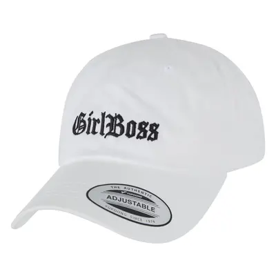 Girl Boss Dad Cap White