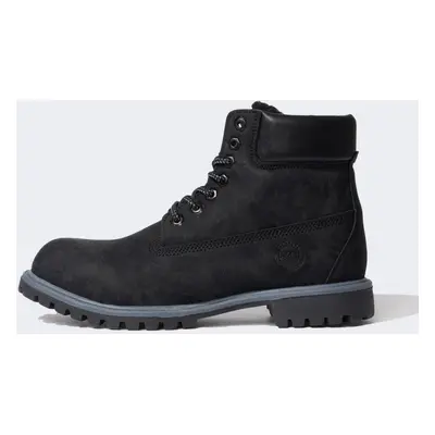 DEFACTO Men's Lace-Up High Sole Faux Leather Boots