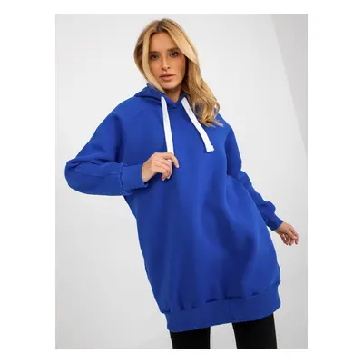 Women's long sweatshirt - blue