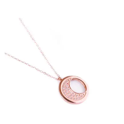 VUCH Rose gold moon pendant