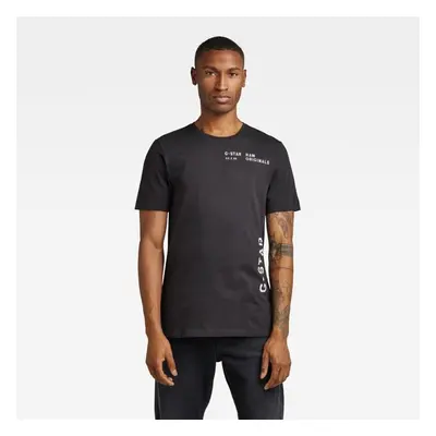 G-STAR T-shirt - Multi stencil gr slim r t black