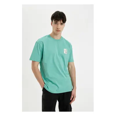 DEFACTO Regular Fit Crew Neck Printed Short Sleeve T-Shirt