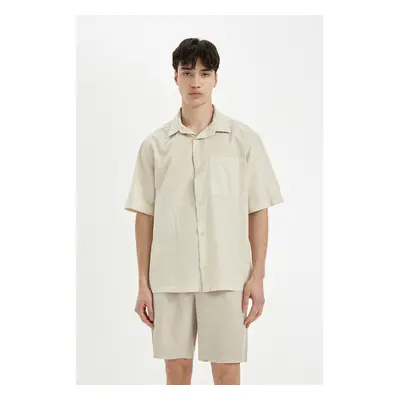 DEFACTO Relax Fit Cotton Short Sleeve Shirt