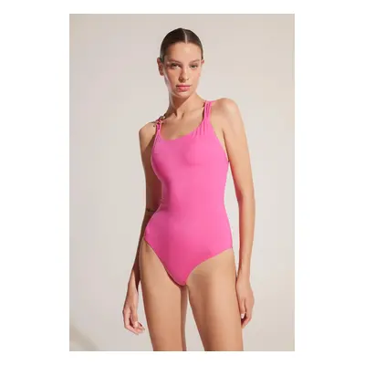 Ayje x DeFacto Thin Strap Buckle Swimsuit