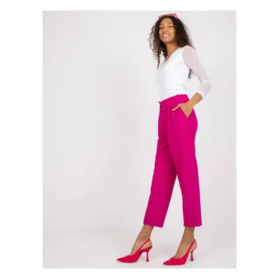 Női nadrág Fashionhunters Fuchsia