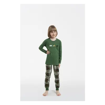 Seward boys' long sleeves, long legs - green/print