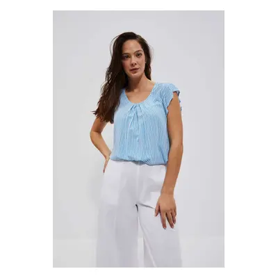 LADIES SHIRT L-KO-4036 BÍLÁ_FRESH BLUE