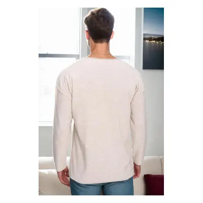 91626 Dewberry Knitwear Mens Sweater-BEIGE