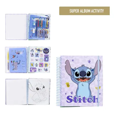 SUPER ACTIVITY ALBUM COLOREABLE STITCH