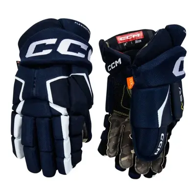 CCM Tacks AS-V navy/white Hockey Gloves, Junior