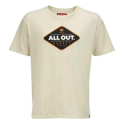 Men's T-shirt CCM ALL OUTSIDE SS Tee White