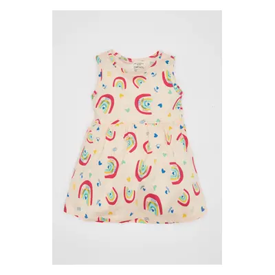 DEFACTO Baby Girl Patterned Sleeveless Dress