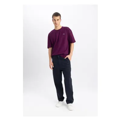 DEFACTO Baggy Fit Straight Leg Gabardine Trousers