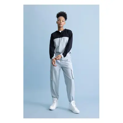 DEFACTO Fit Standard Fit Woven Basic Trousers