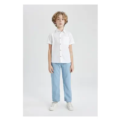 DEFACTO Boy Straight Fit Straight Leg Jean Basic Trousers