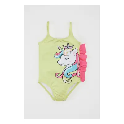 DEFACTO Baby Girl Unicorn Printed Swimsuit