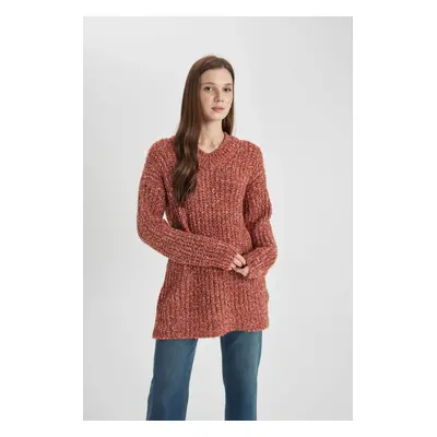 DEFACTO Regular Fit Crew Neck Sweater Tunic