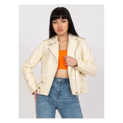 Women's beige jacket ramones with pockets