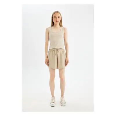 DEFACTO Cool Loose Fit Wrinkled Shorts