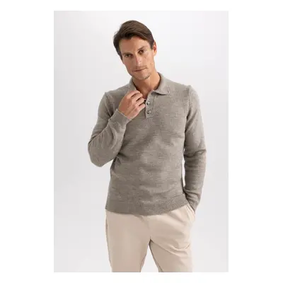 DEFACTO Standard Fit Polo Neck Sweater