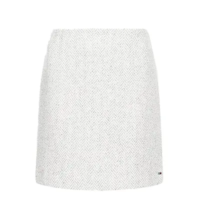 Tommy Hilfiger Skirt - WOOL BLEND HERRINGB SHORT SKIRT grey