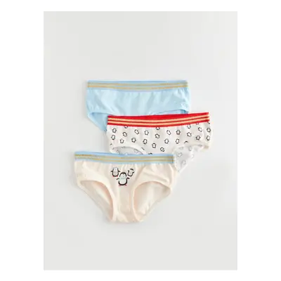 LC Waikiki Girls' Printed Panties 3-Pack