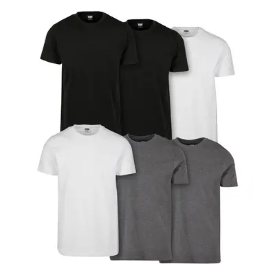 Basic T-Shirt 6-Pack blk/blk/wht/wht/chrcl/chrcl