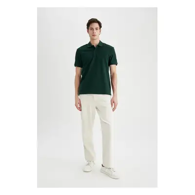 DEFACTO Relax Fit Straight Leg Linen Blend Trousers