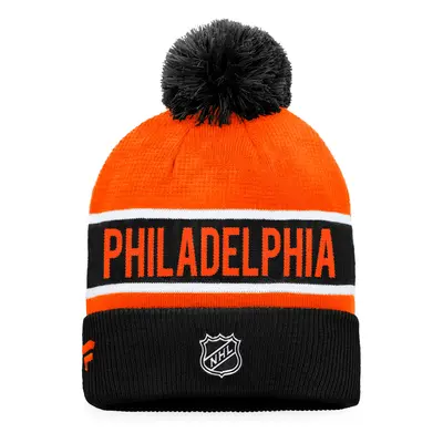 Fanatics Authentic Pro Game & Train Cuffed Pom Knit Philadelphia Flyers Winter Hat