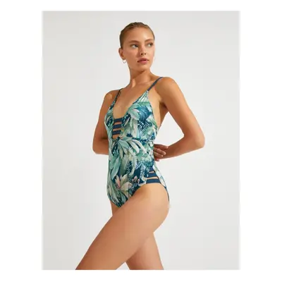 Koton Patterned Swimsuit