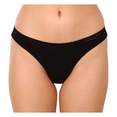 Women's thongs Gina bamboo black