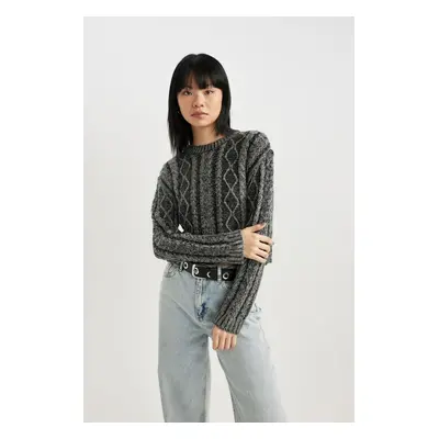 DEFACTO Regular Fit Crew Neck Knitwear Sweater